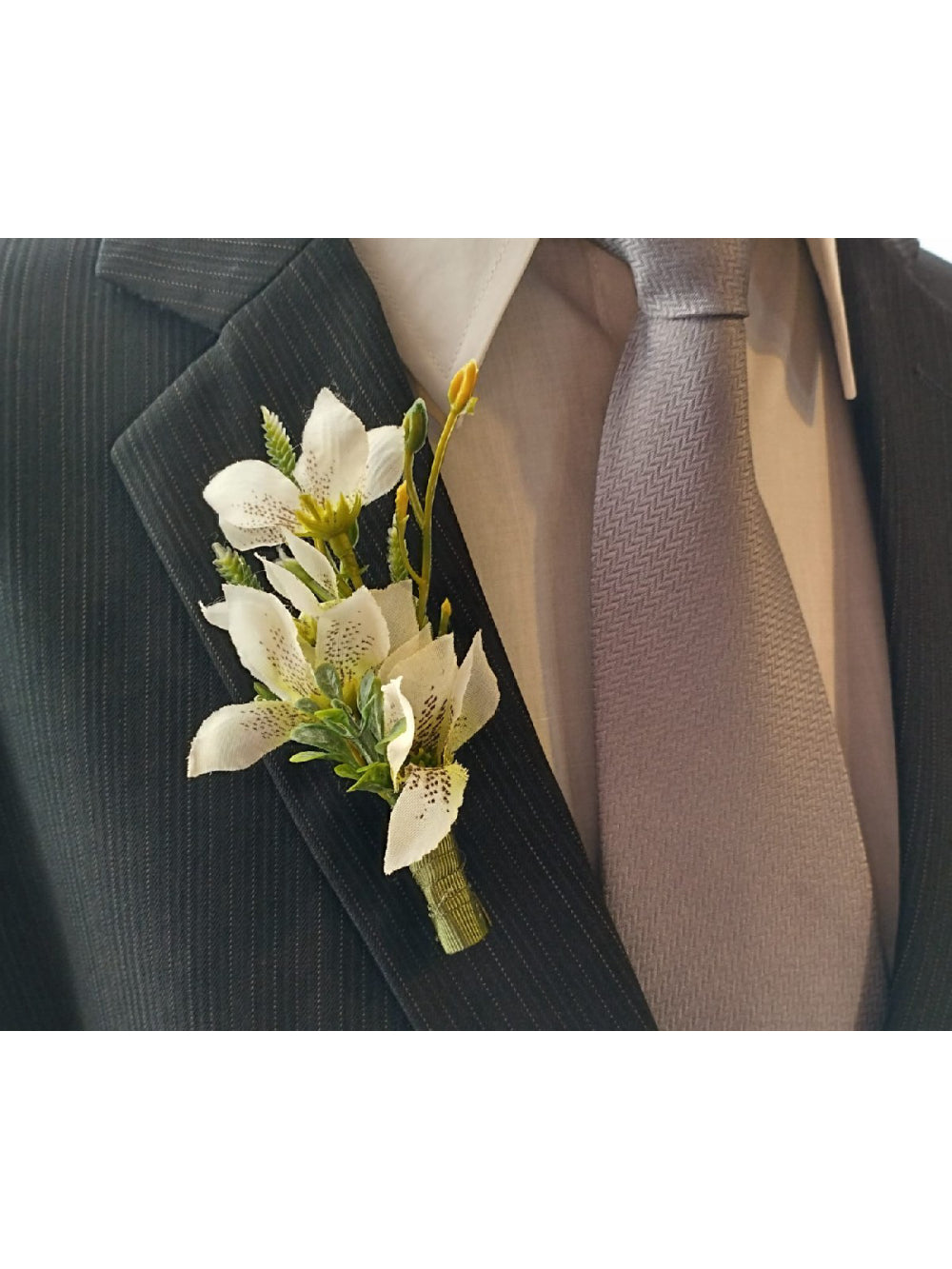 Lapela para Noivos Flores Casamento Broche 1un