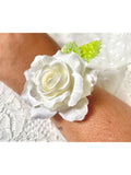 Corsage Rosa Off White para Noivas e Madrinhas Casamento