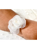 Corsage Rosa de Tecide para Noivas e Madrinhas Casamento