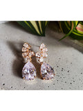 Brincos Zircônia Cravejada Gota Dourado Brilho Festas