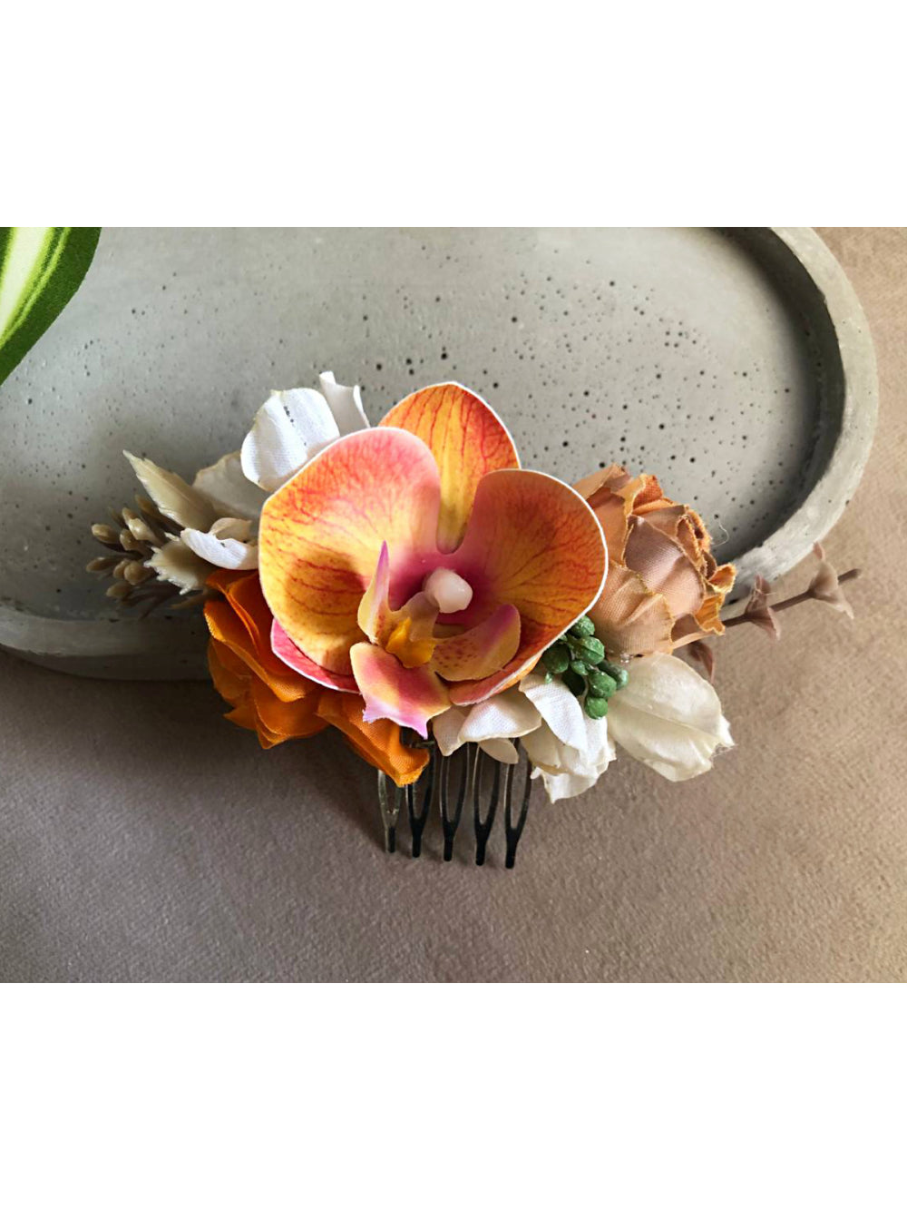Arranjo Orquídea e Rosas Penteado Noivas Daminhas