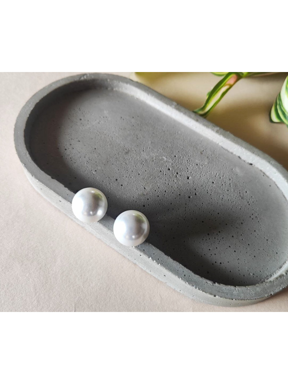 Brinco Bolão Pérola Clássico Elegante