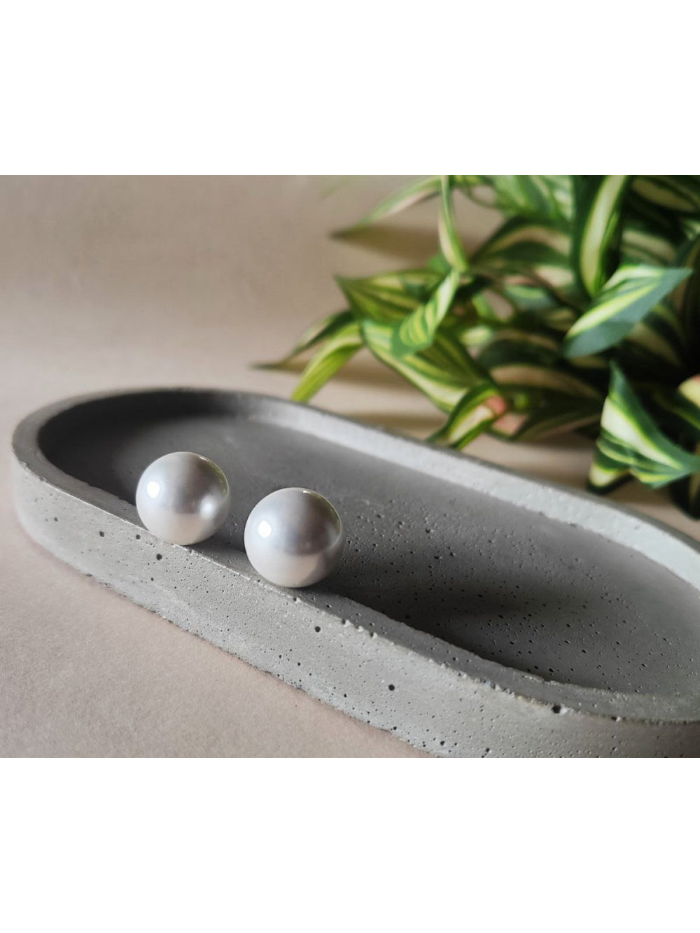 Brinco Bolão Pérola Clássico Elegante