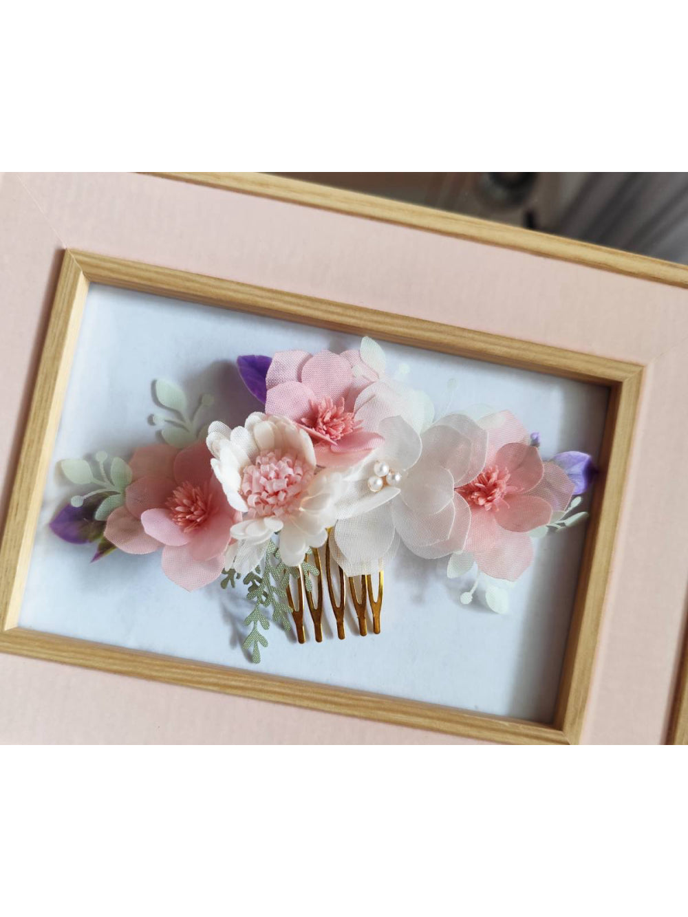 Arranjo Flores de Organza Colorido Penteado Infantil Daminha