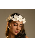 Coroa De Orquídeas Com Pérolas Noiva Pré Wedding Ensaio