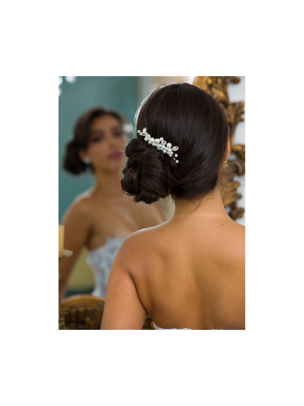 Arranjo de Cabelo para Noivas Grinalda Búzios Pérola Praia