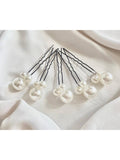 Enfeite de Cabelo Noivas Grampos de Pérolas Casamento Festas