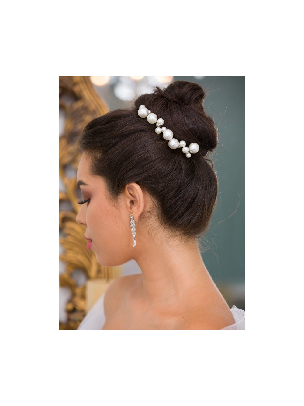 Enfeite de Cabelo Noivas Grampos de Pérolas Casamento Festas
