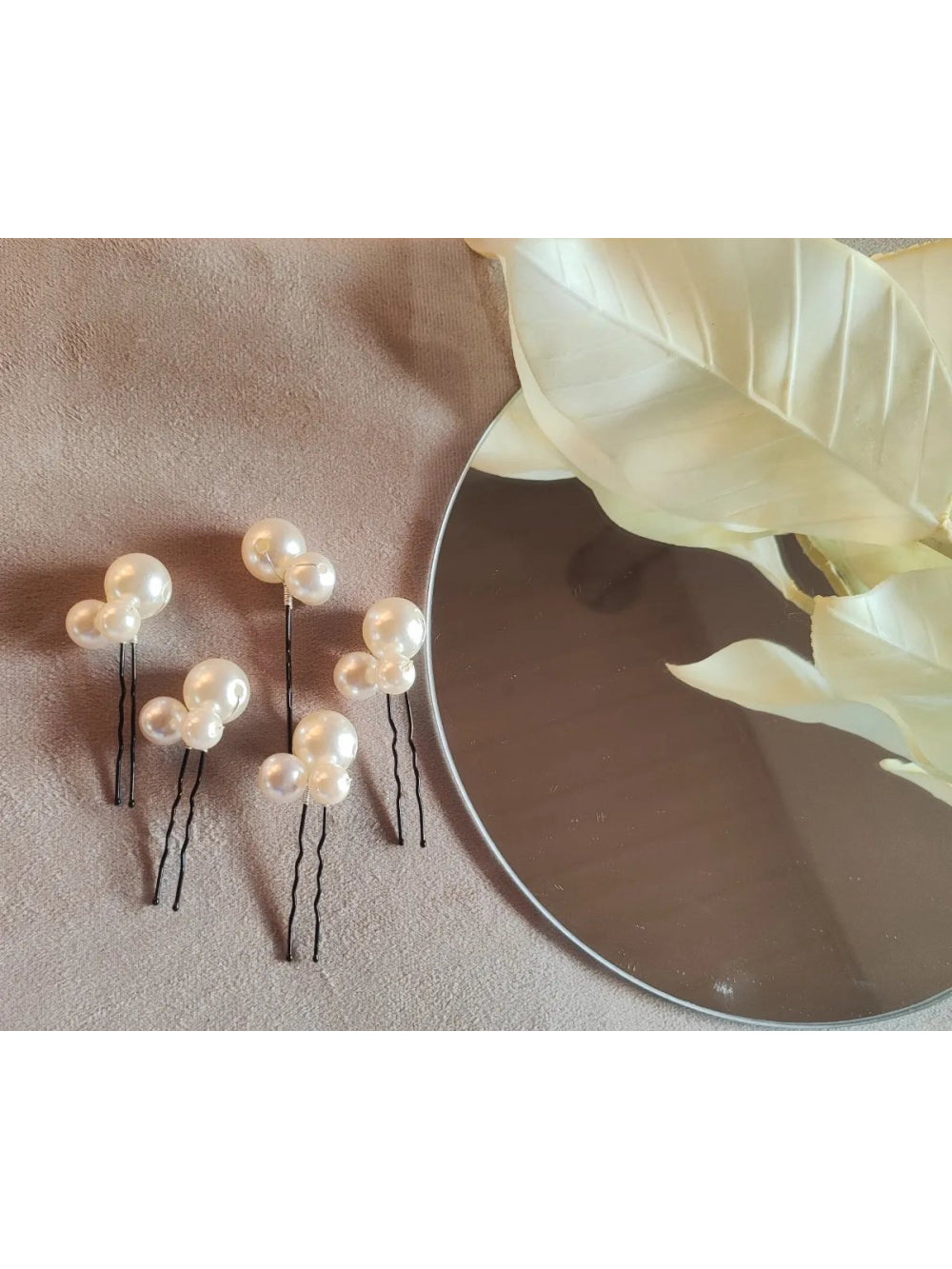 Enfeite de Cabelo Noivas Grampos de Pérolas Casamento Festas