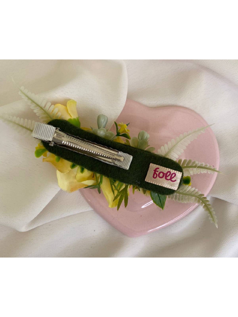 Arranjo Flores de Cabelo Grinalda Amarela Daminhas Noivas