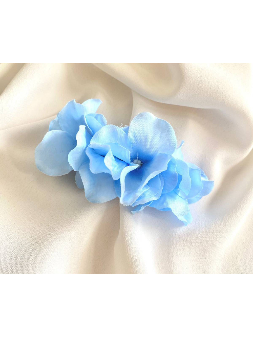 Arranjo Flor de Cabelo de Hortências Azuis Dama de Honra