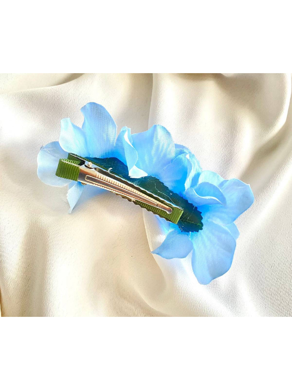Arranjo Flor de Cabelo de Hortências Azuis Dama de Honra