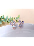 Brinco Gotas de Zircônias Cristal Dourado Semijoia Noivas