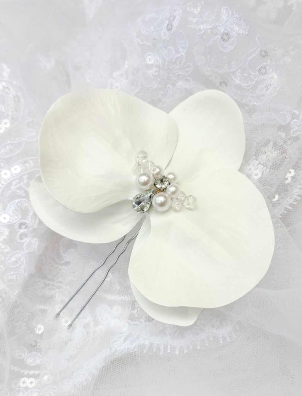 Grinalda de Noiva Orquídeas Meu Doce Encanto Casamento