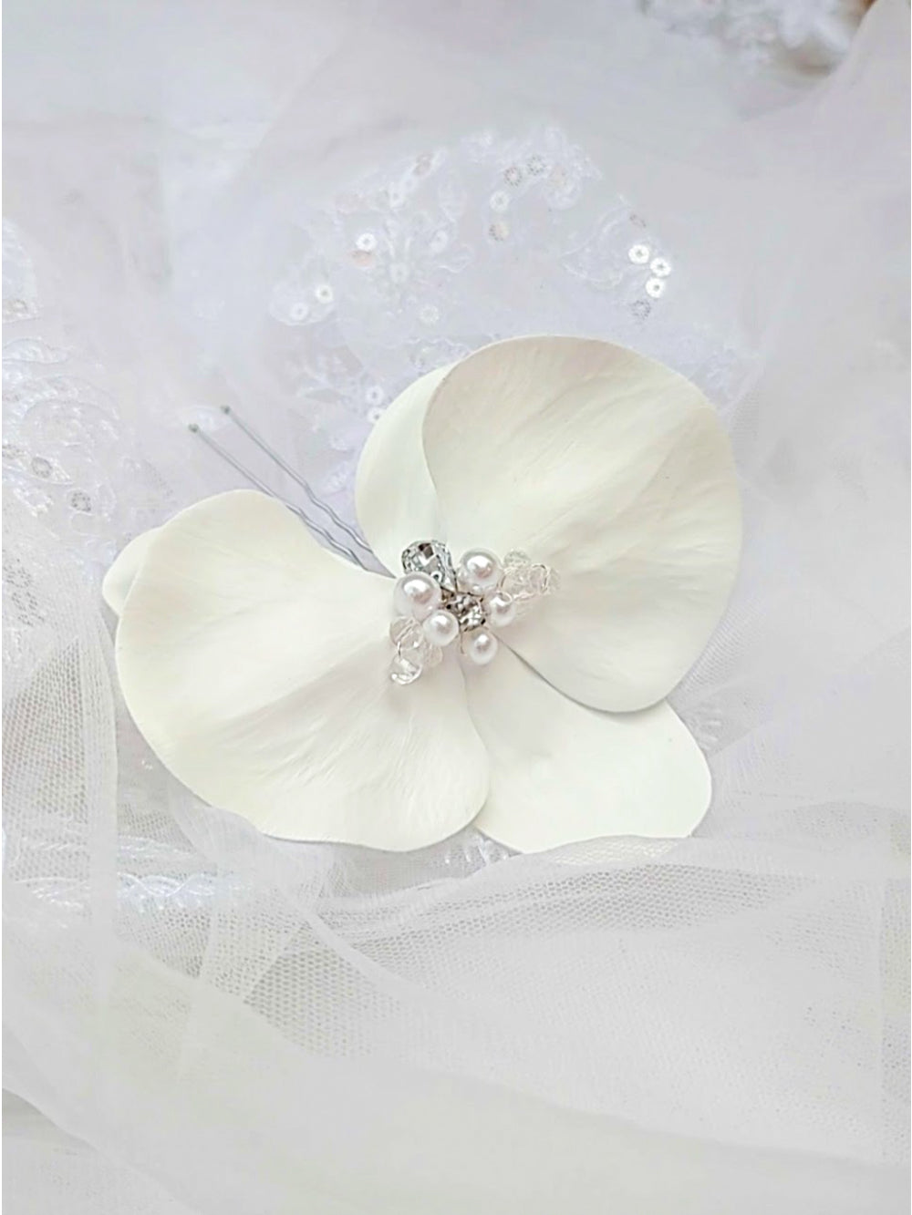 Grinalda de Noiva Orquídeas Meu Doce Encanto Casamento