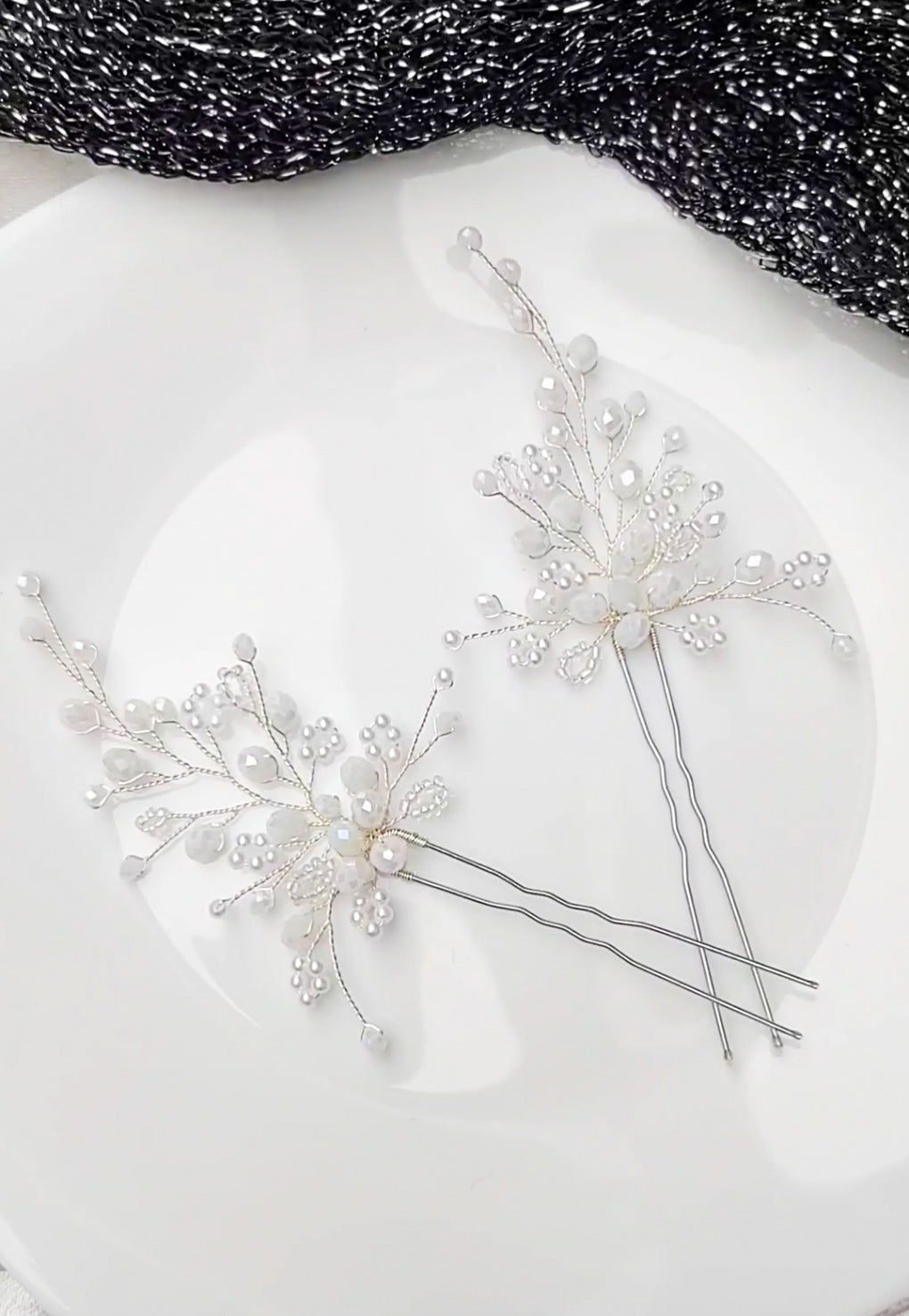 Grampos de Cabelo de Noiva Pedras Meu Doce Encanto Casamento