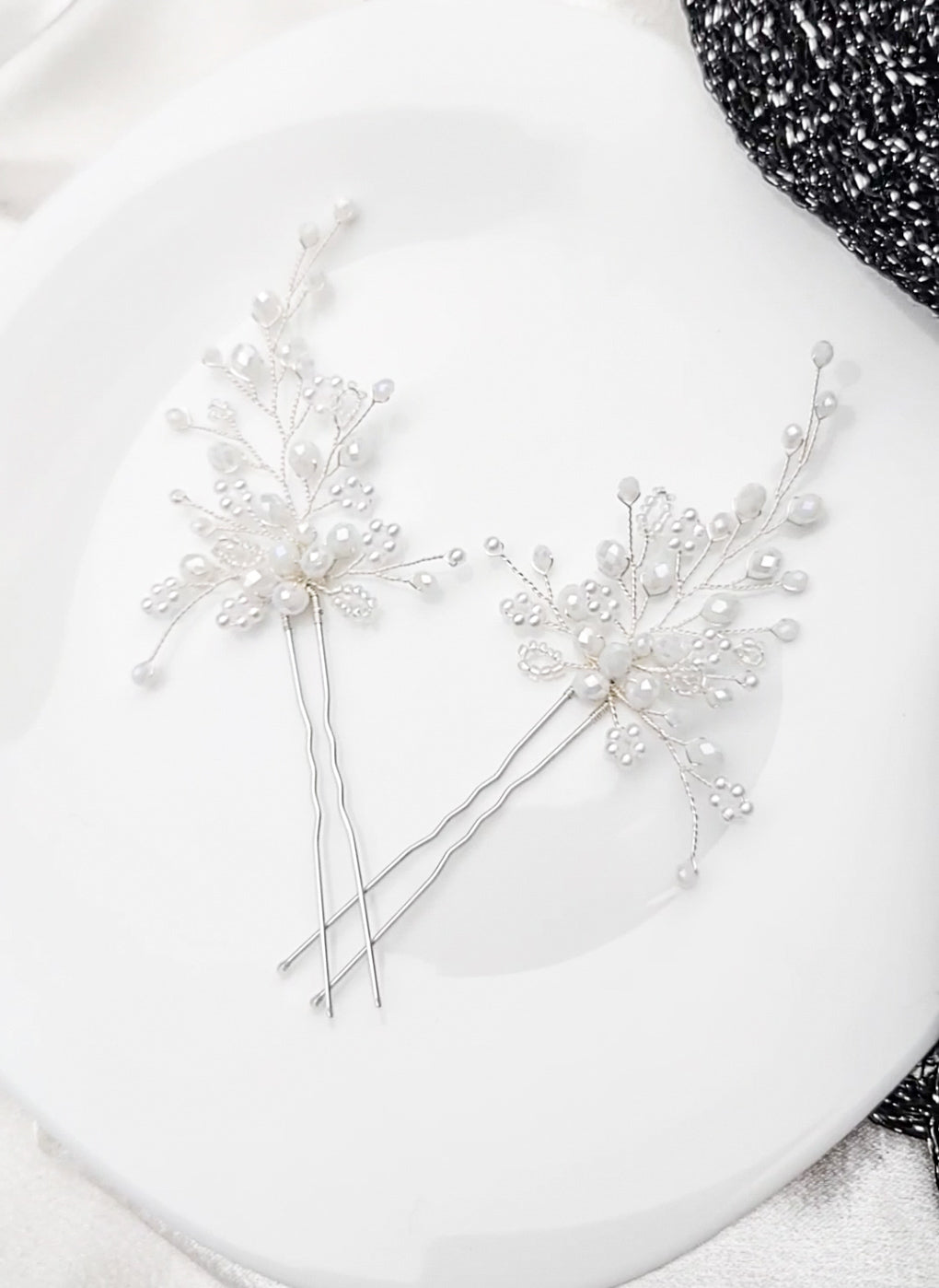 Grampos de Cabelo de Noiva Pedras Meu Doce Encanto Casamento