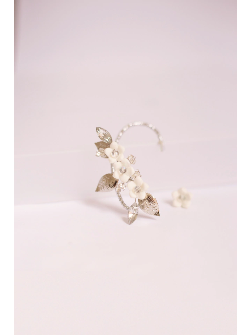 Brinco de Noiva e Festa Earcuff Floral Hera