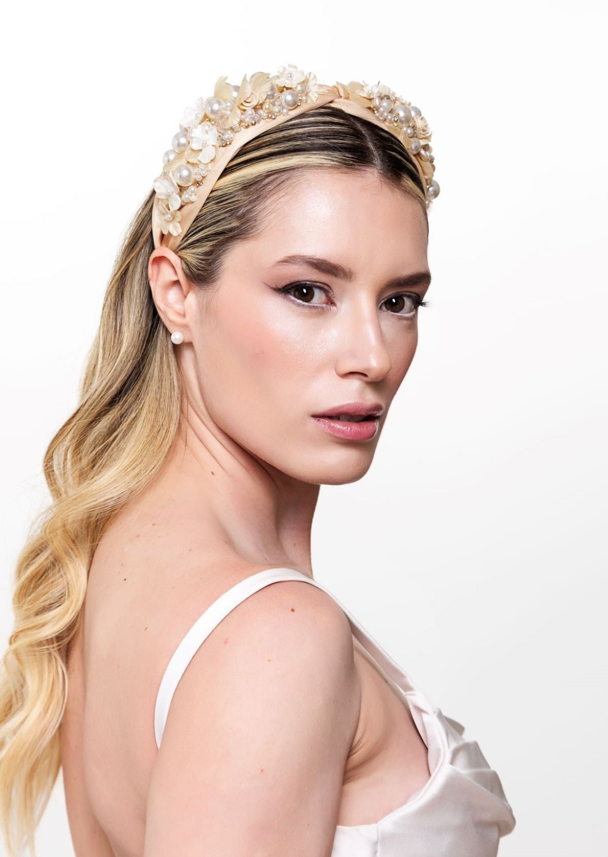 Arco turbante para Noiva Cetim Fulanas de Tal