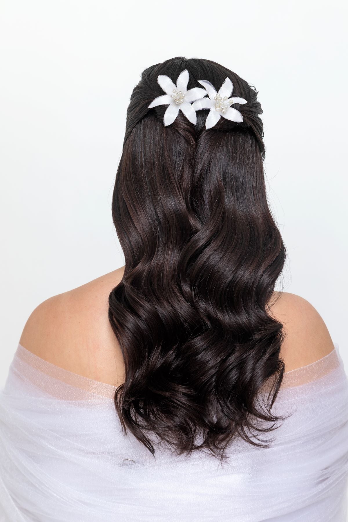 Par de Grampos Noiva Mini Lírios Fulanas de Tal