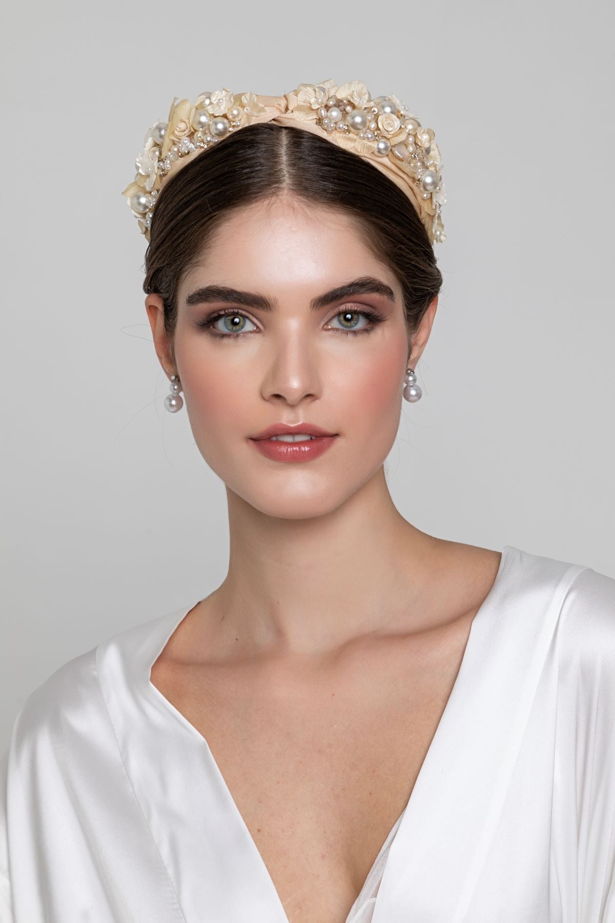 Arco turbante para Noiva Cetim Fulanas de Tal