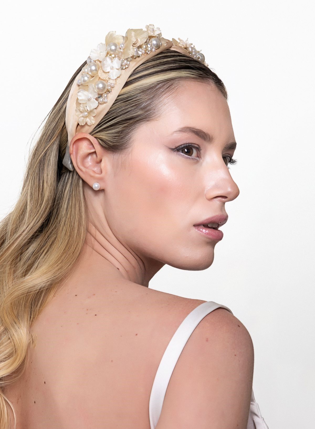 Arco turbante para Noiva Cetim Fulanas de Tal