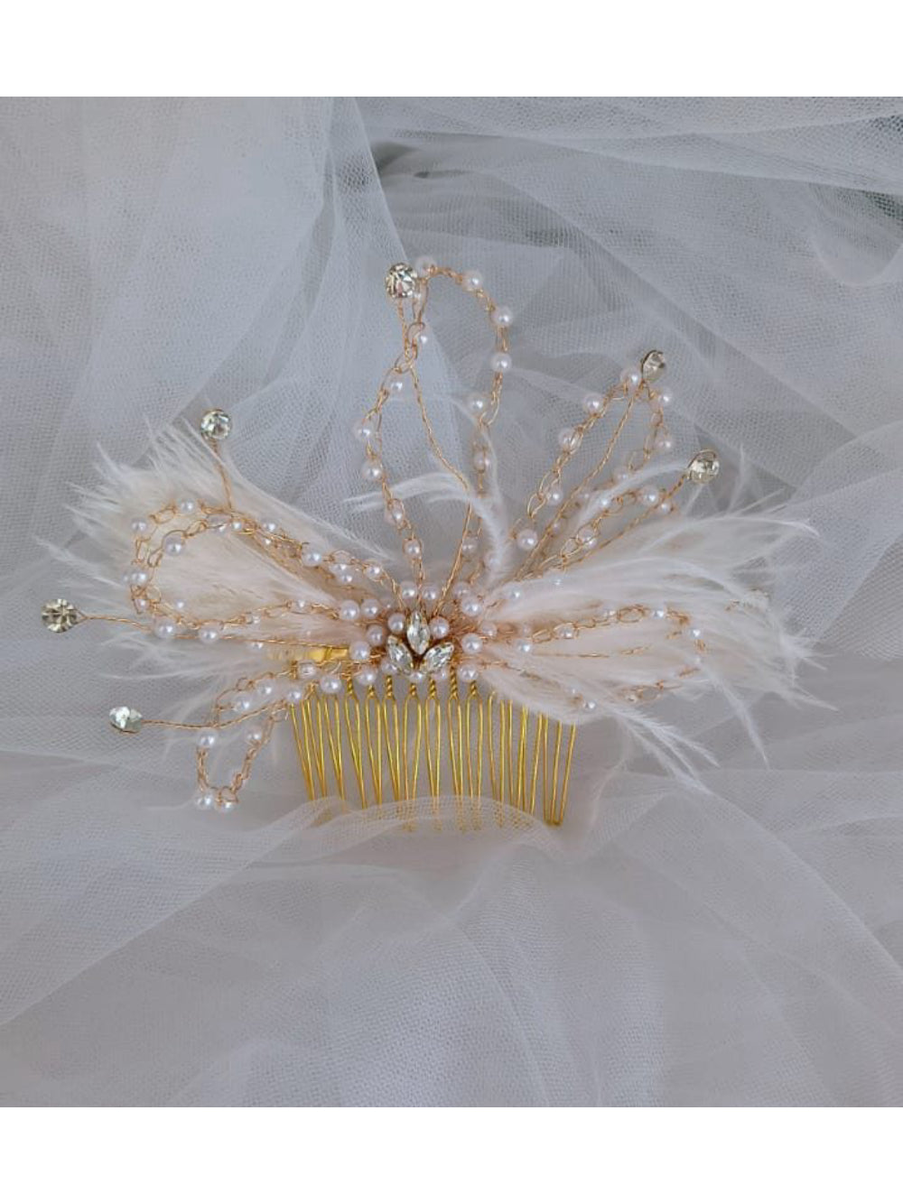 Arranjo de noiva Plumas Minelli Atelier
