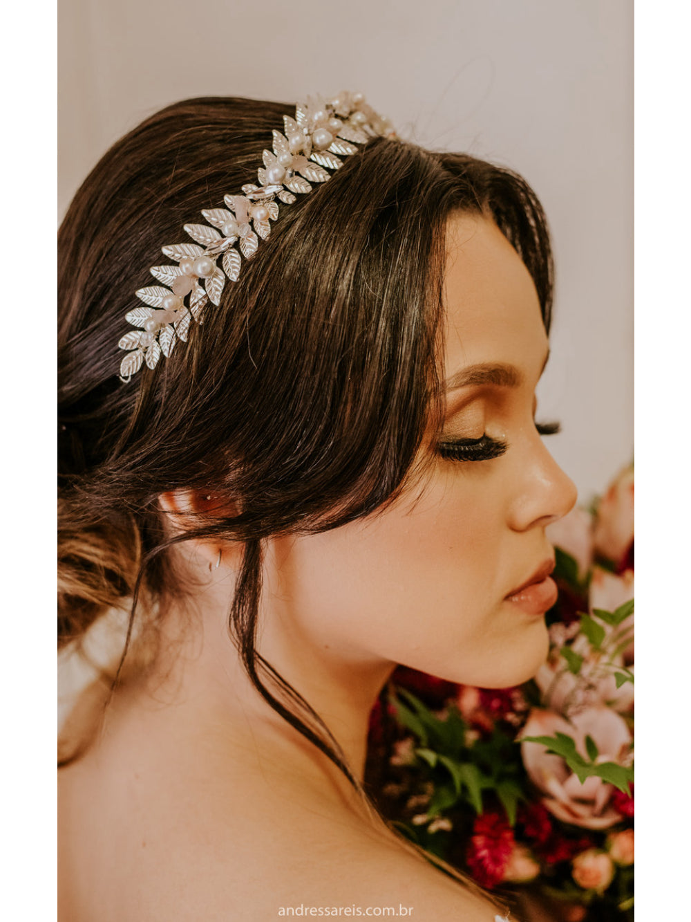 Tiara de noiva Jade Minelli Atelier