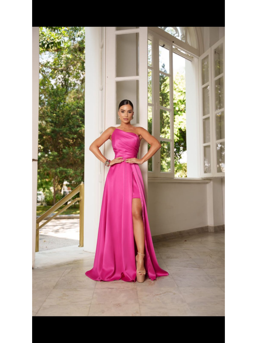 Vestido de Festa Tecido Prada Galla Dress