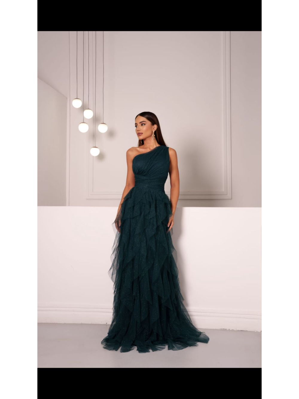 Vestido de Festa Tule e Glitter Galla Dress
