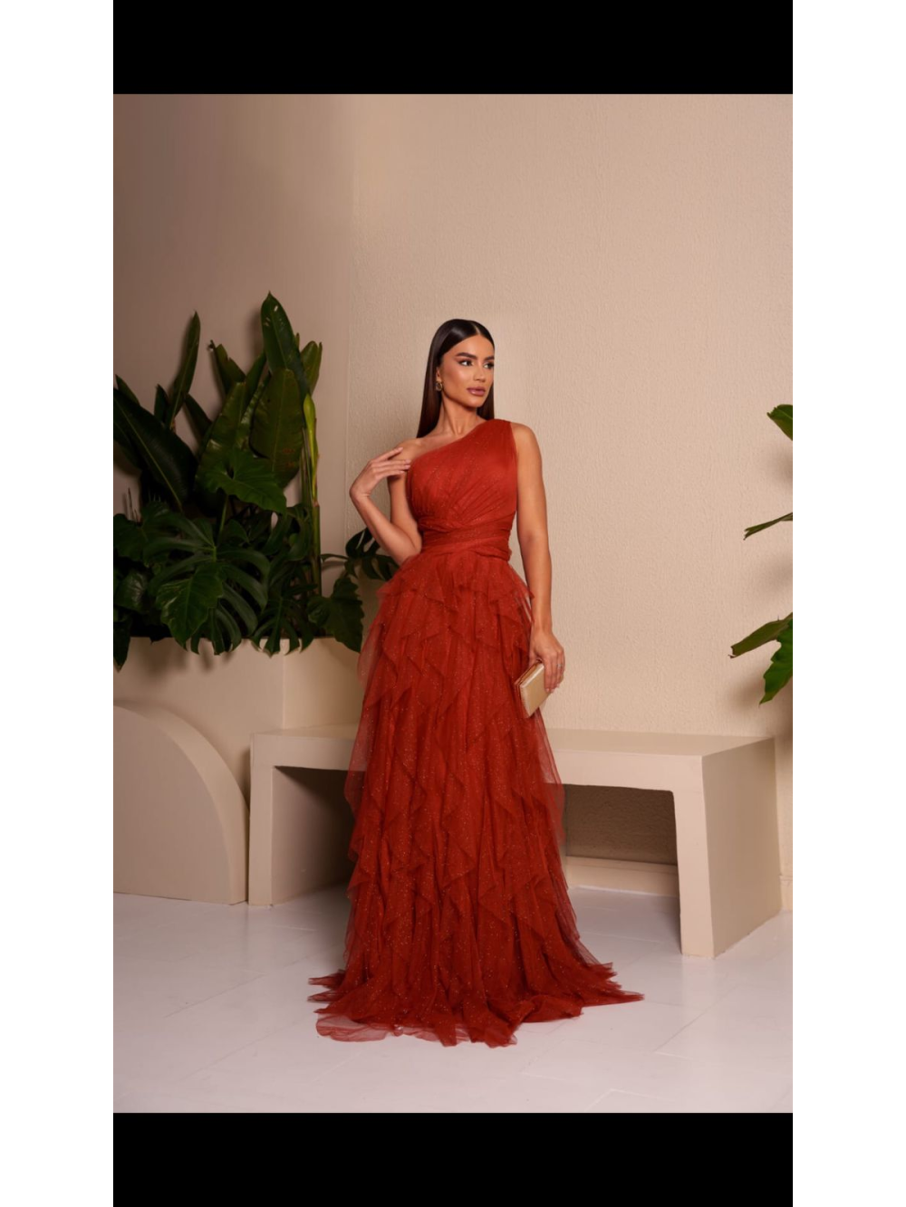 Vestido de Festa Tule e Glitter Galla Dress