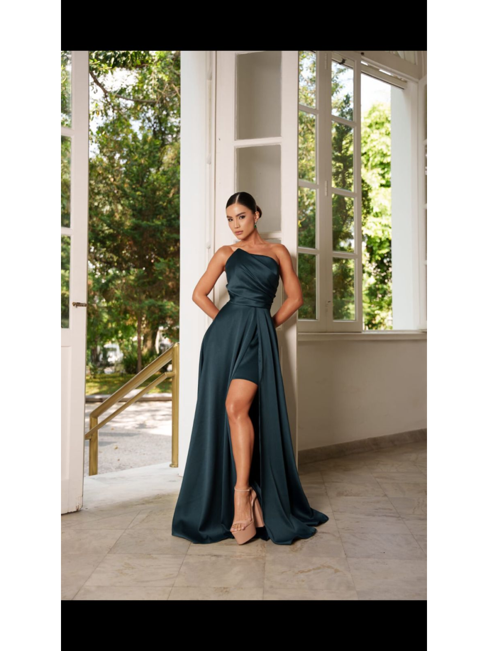 Vestido de Festa Tecido Prada Galla Dress
