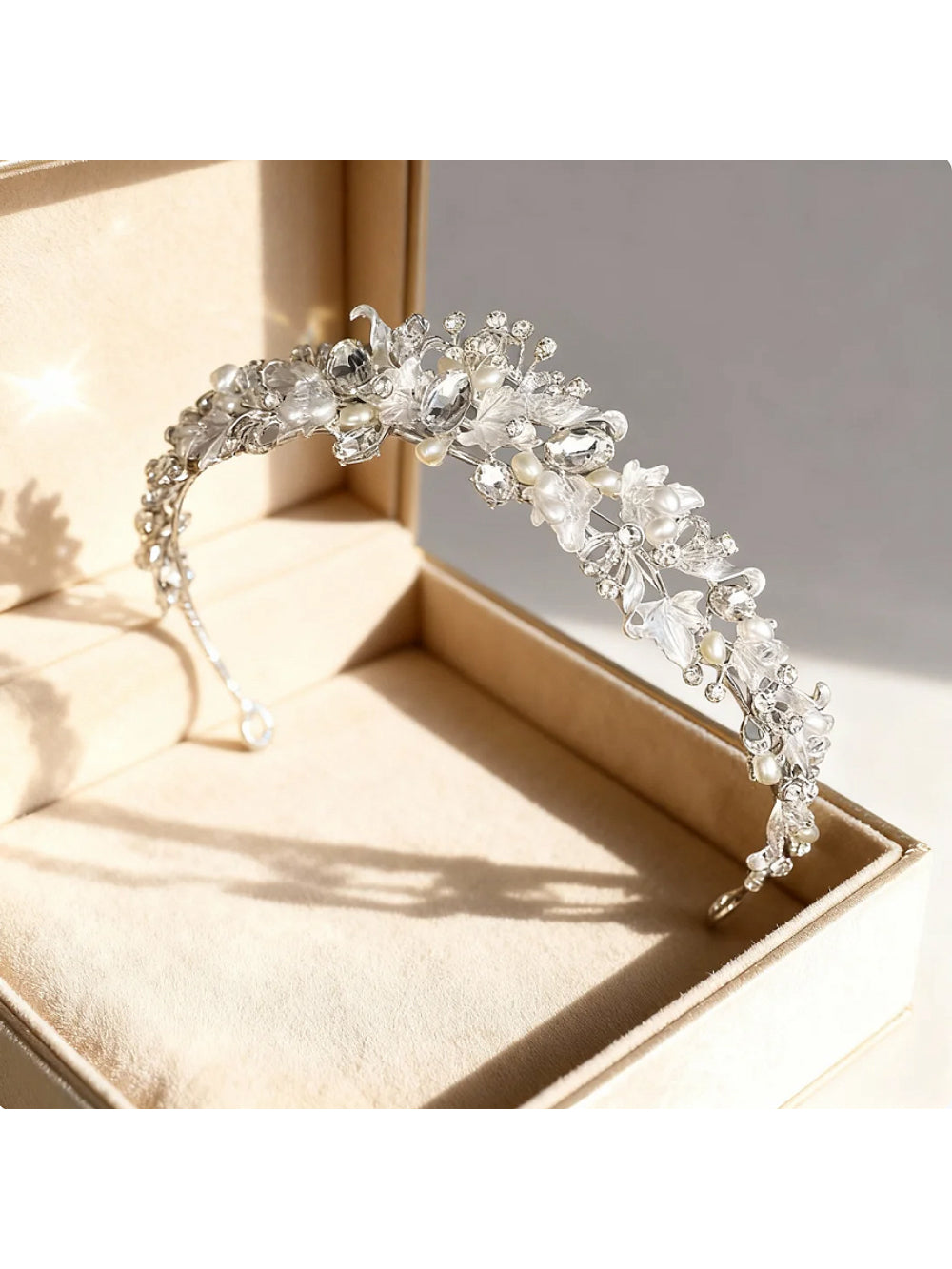 Coroa de Noiva Tiara Floral Isabella Bride Boutique