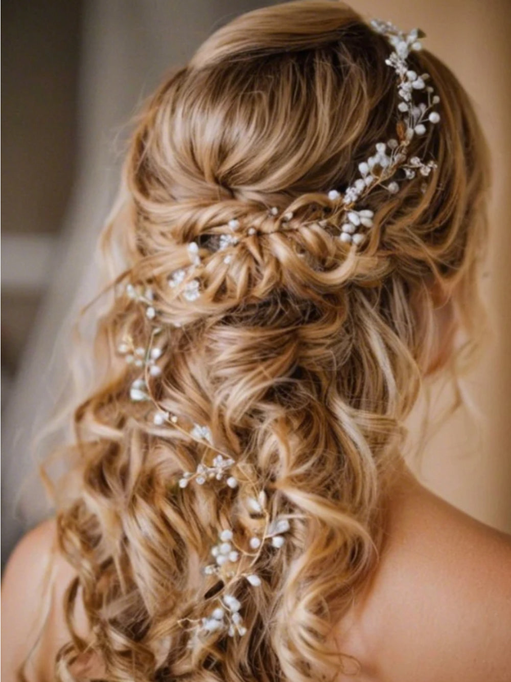 Grinalda de Noiva Longa Alora Bride Boutique