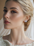 Brinco Ear Cuff Noiva e Festa Folhas de Zircônia Bride Boutique