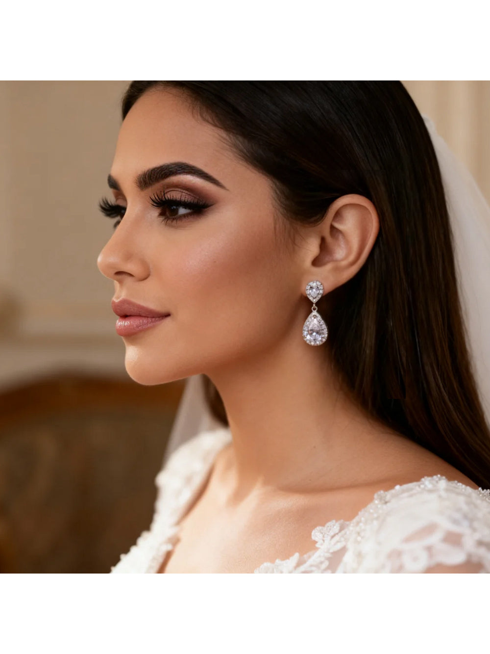 Brinco de Noiva e Festa Gota de Zircônia Bride Boutique