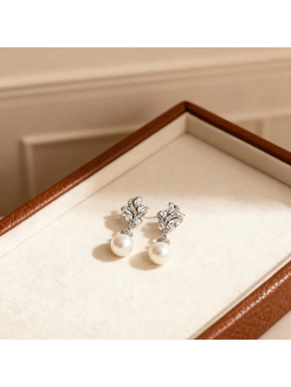 Brinco de Noiva e Festa Perola Cristal Bride Boutique