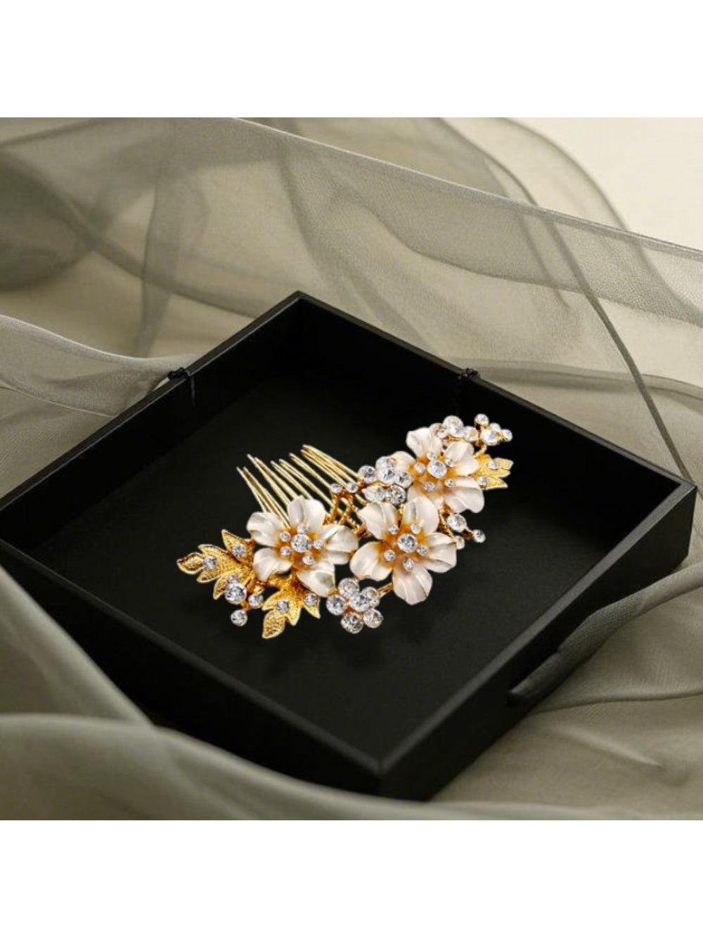 Pente de Noiva Orquidea Melissa Bride Boutique