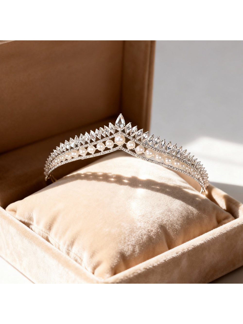 Tiara de Noiva Perola Coroa Alessa Bride Boutique
