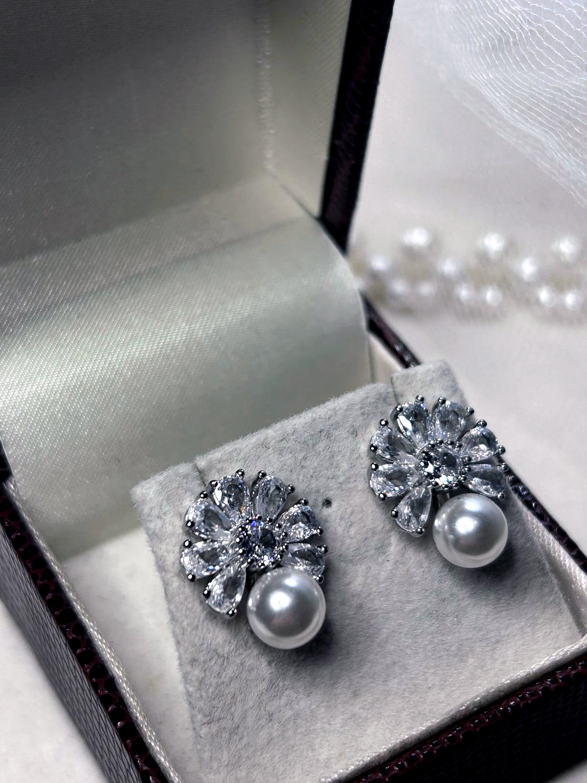 Brinco de Noiva Navete e Pérola Liz Bride Boutique