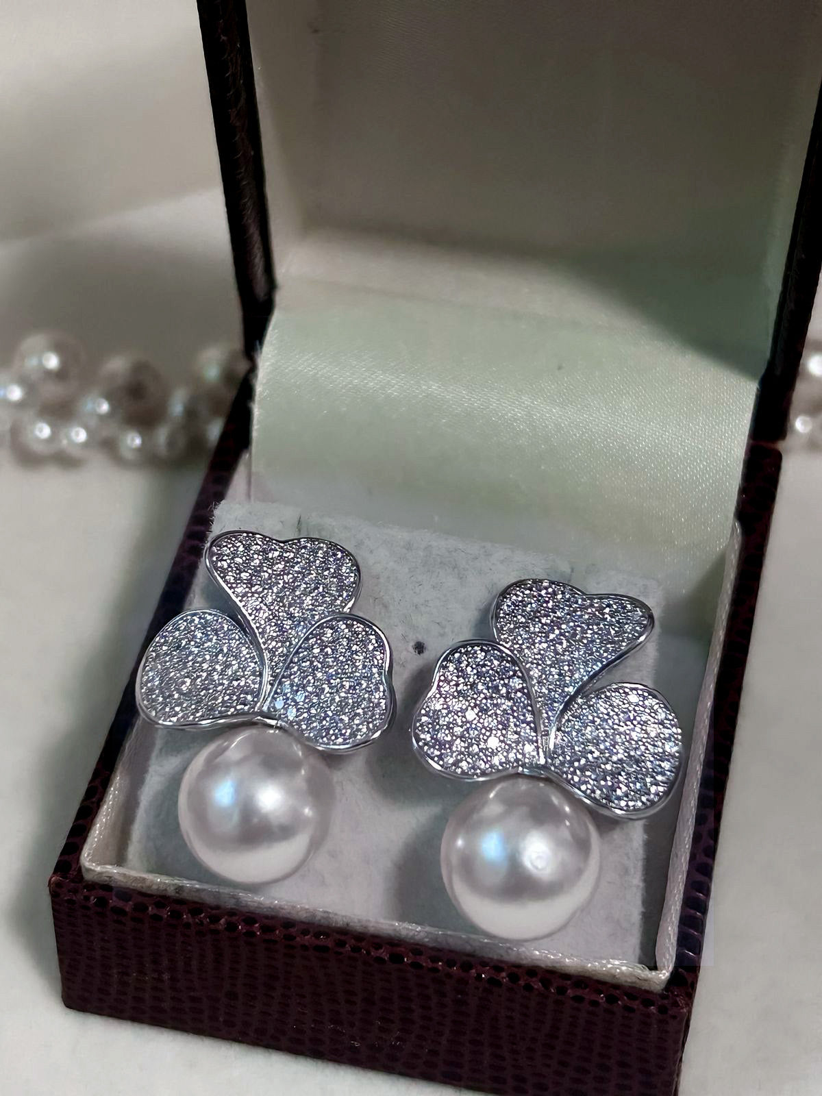 Brinco Flor de Noiva Perola e Zircônia Bride Boutique