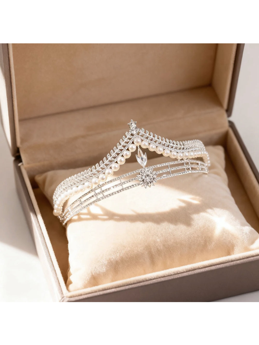 Tiara de Noiva Perola Coroa Alicia Bride Boutique