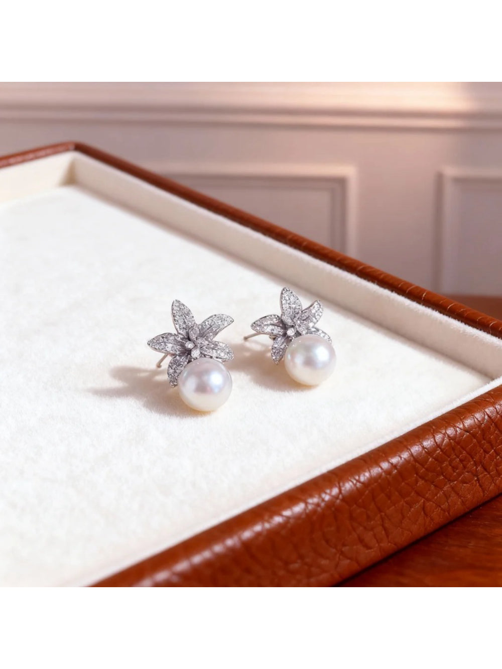 Brinco Flor de Noiva com Pérola Bride Boutique