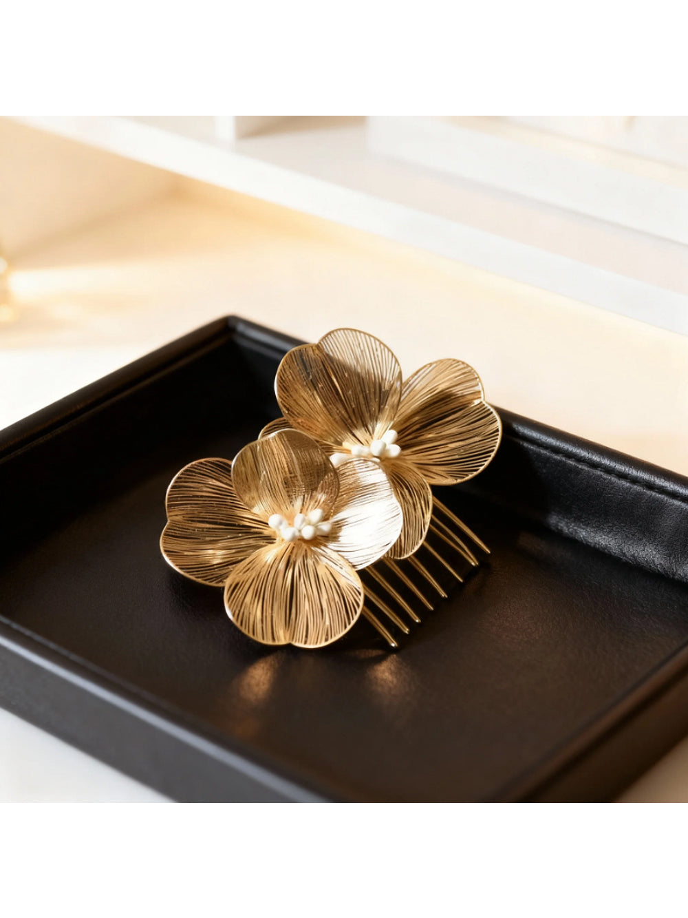 Pente de Noiva Floral Romana Bride Boutique