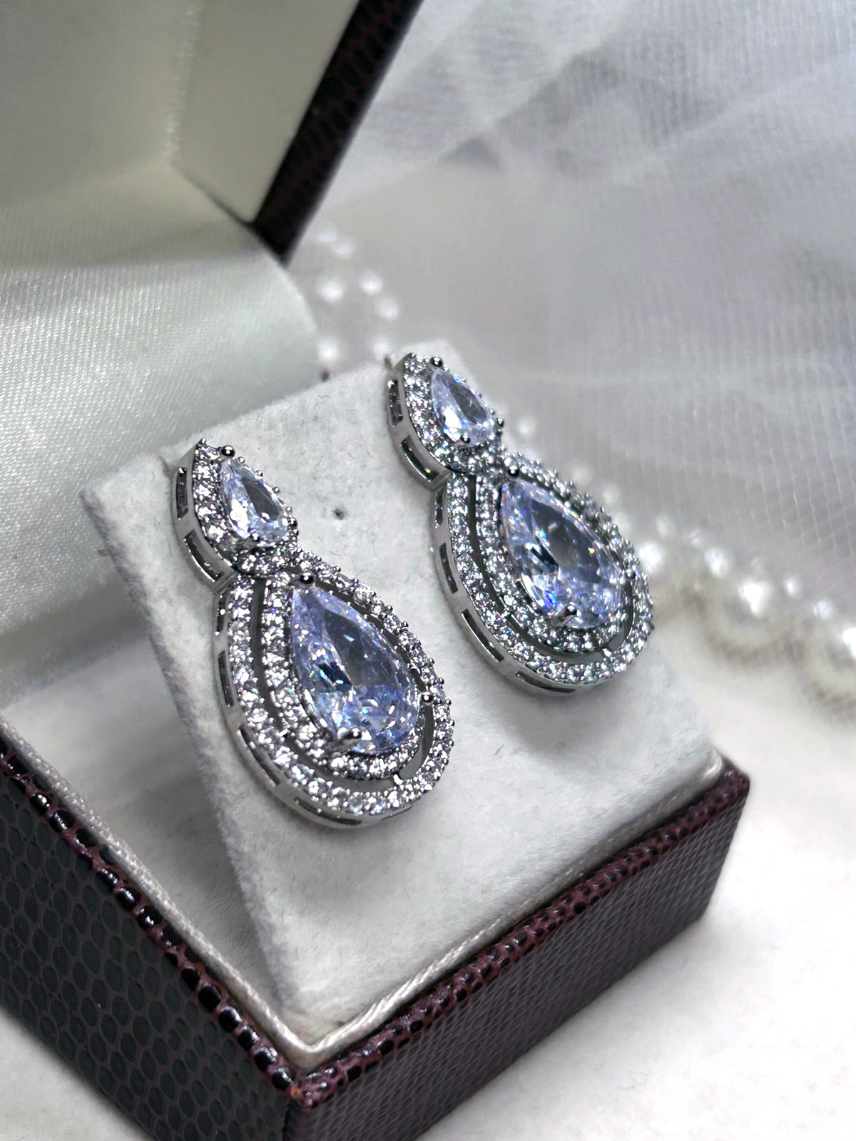 Brinco de Noiva e Festa Gota de Zircônia Veronica Bride Boutique