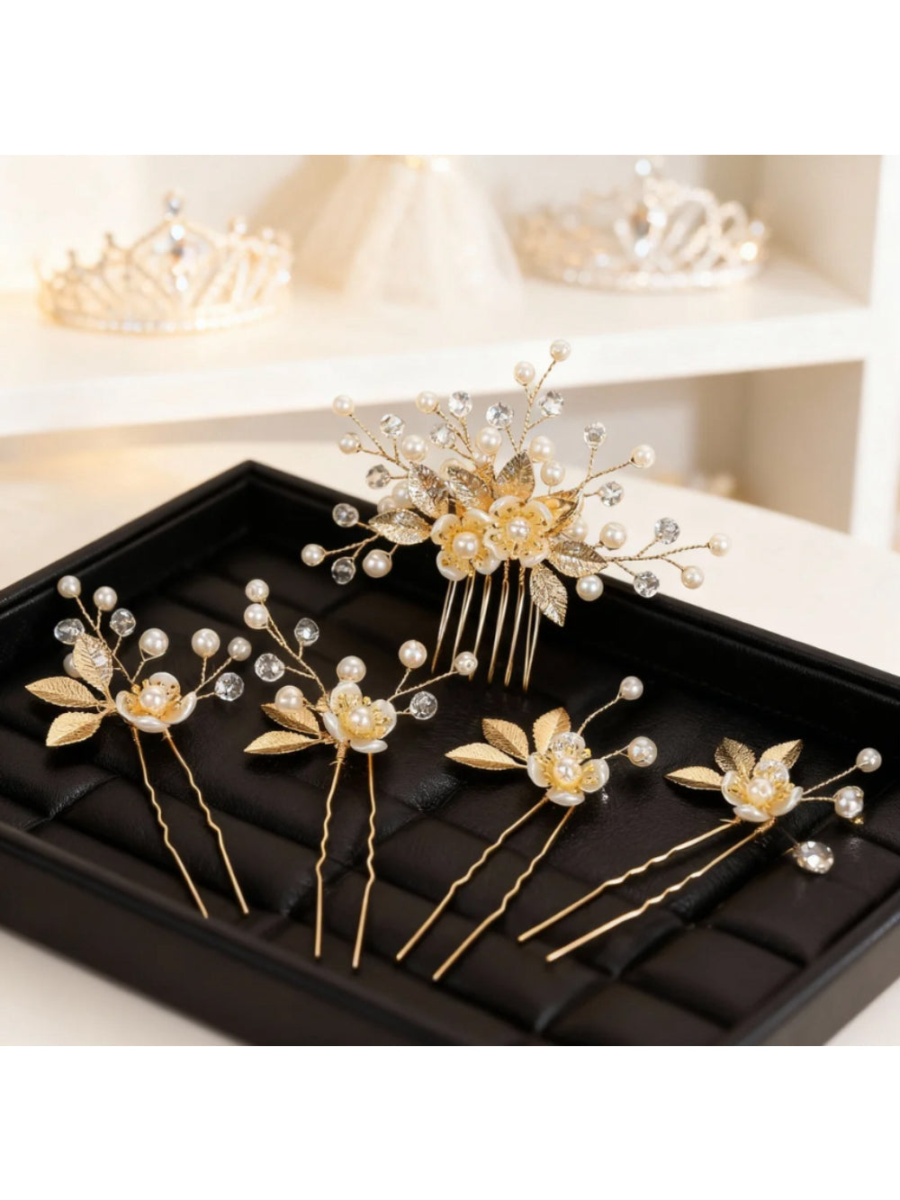 Arranjo de Noiva Conjunto 5 Pentes Bride Boutique