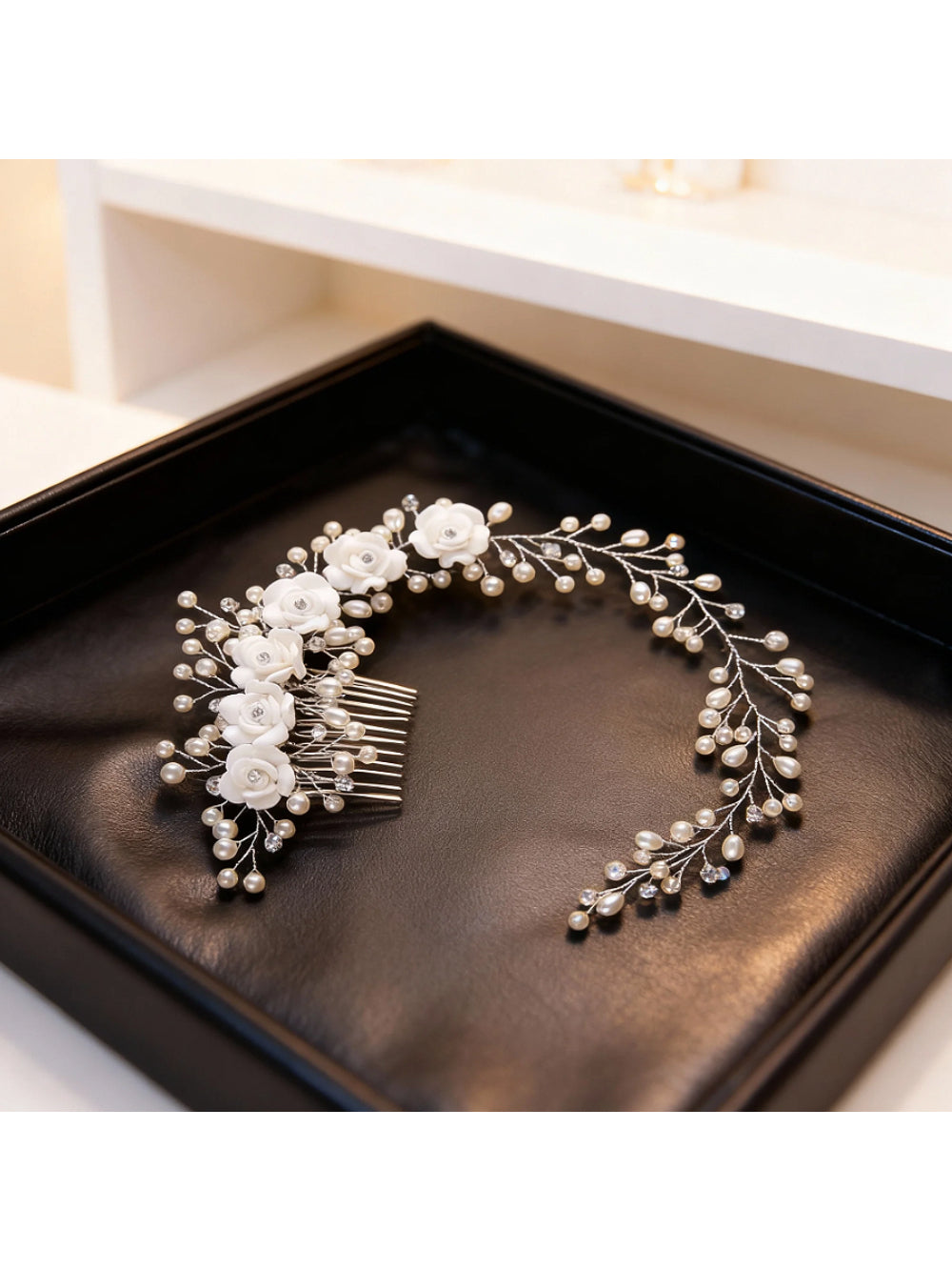 Pente de Noiva Arranjo Floral Iris Bride Boutique