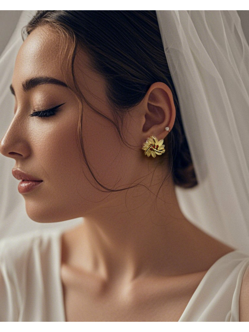 Brinco de Noiva Petalas de Opala Bride Boutique