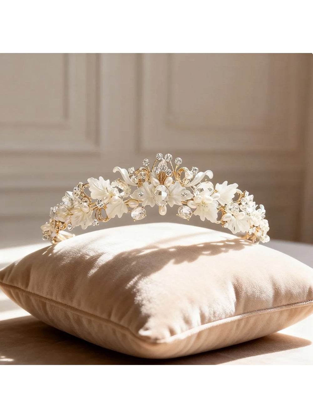 Coroa de Noiva Tiara Floral Maisa Bride Boutique