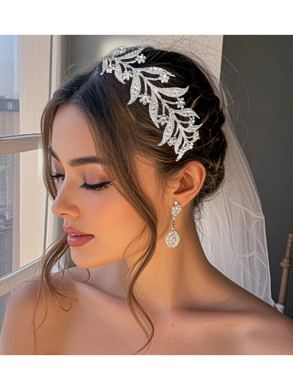 Grinalda de Noiva Headband Floral Bride Boutique